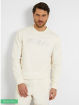 SUDADERA GUESS ZUBIN CON logo reflectante Z4GQ01 blanco