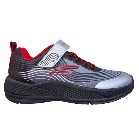 Zapatillas niño SKECHERS MICROSPEC 403926 BKSR Negro plata