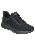 Skechers Work Squad Chaos SR Stivig 200254EC-BLK negras, vista en perspectiva