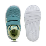 Zapatillas niño Puma Courtflex velcro verde y amarillo 398086 - Puber Sports
