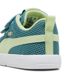 Zapatillas niño Puma Courtflex velcro verde y amarillo 398086 - Puber Sports
