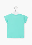 Camiseta niña Losan Mer-mazing lentejuelas 216-1023 verde