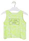 Camiseta niña Losan TIRANTES 21G-1211AL aqua y salmon