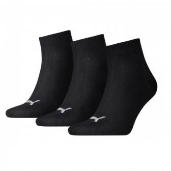 Calcetines Puma unisex quarter plain 3 Pares negro - Puber Sports