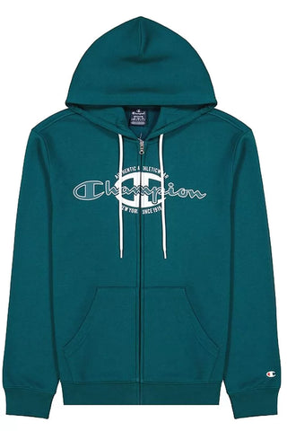 Sudadera niño CHAMPION HOOD FULL ZIP 306170F22 GS verde