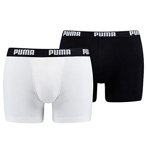 Pack de 2 calzoncillos gris y negro con logo de PUMA
