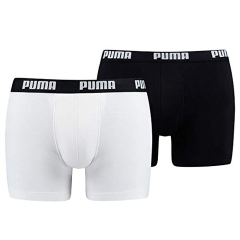 Calzoncillos Puma basic boxer pack de 2 521015001 301 blanco/negro - Puber Sports