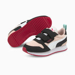 Zapatillas niña Puma R78 V PS 373617 20 negro con rosa