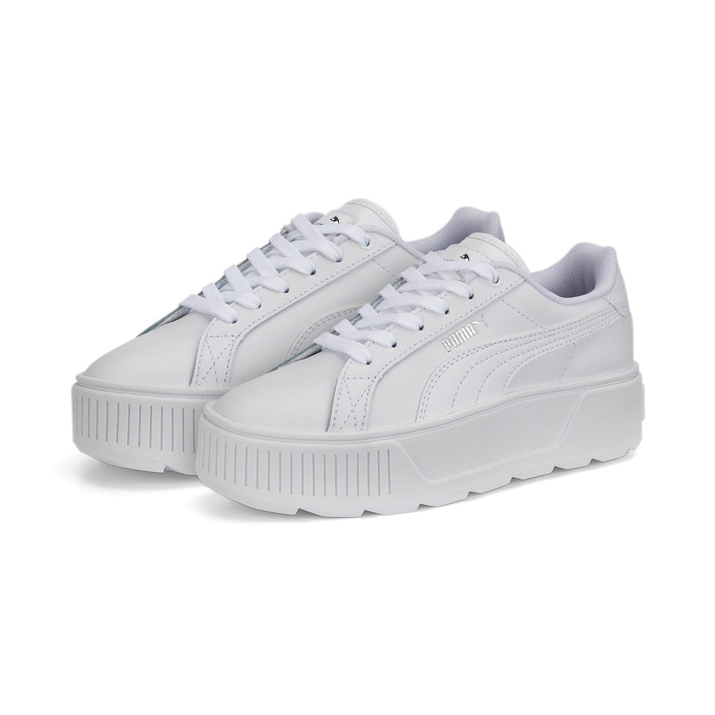 Zapatillas plataforma KARMEN piel JR 387314 blanco Puber Sports. Tu tienda de deportes y moda deportiva.