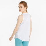 Camiseta mujer running PUMA tirantes STARDUST CRYSTALLINE 521373 02 blanco