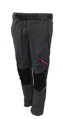 Pantalón mujer trekking NYLON/ELAS 7115049 gris/rosa - Puber Sports