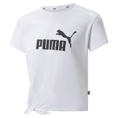 Camiseta niña Puma básica con logo y nudo G 847470 02 blanca