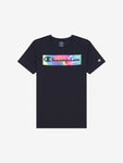 Camiseta niño CHAMPION logo multicolor 305929S22 negro