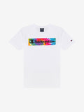 Camiseta niño CHAMPION logo multicolor 305929S22 blanco