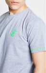 Camiseta Illusive tape tee 0382 gris verde fluor - Puber Sports