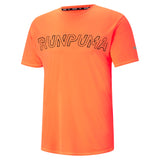 Camiseta hombre running Puma RUN LOGO SS TEE M 520203 naranja