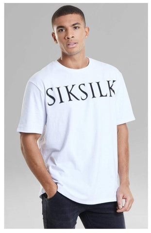 Camiseta Siksilk Rhinestone tee 20400 blanco