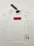 Camiseta niño Supreme Bordado embrodery 10013 blanco - Puber Sports