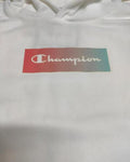 Sudadera niño CHAMPION HOODED SWEATSHIRT 305652S21 blanco