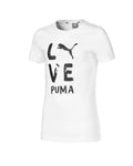 Camiseta niña PUMA ALPHA TEE G 581360 52 BLANCA - Puber Sports