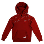 Sudadera niño PUMA POWER AOP HOOD 589305 rojo