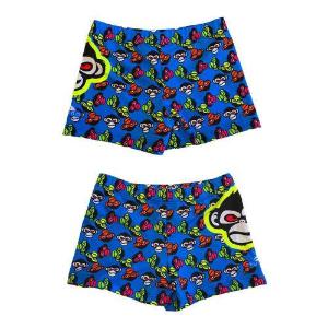 Bañador boxer natación niño TURBO monkey happy 730387122 066 azul talla 10 - Puber Sports