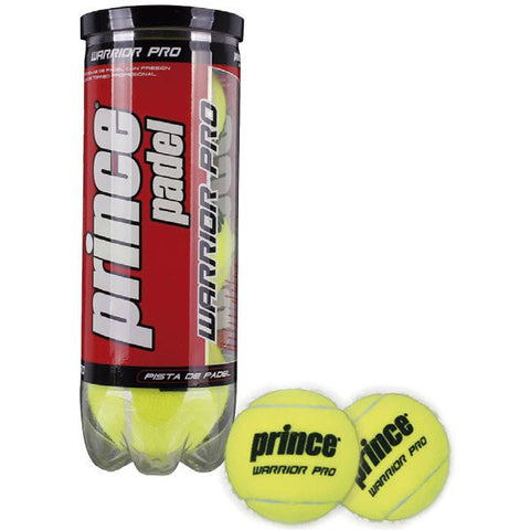 Bola Prince padel Warrior Pro Bote de 3 bolas 0100051