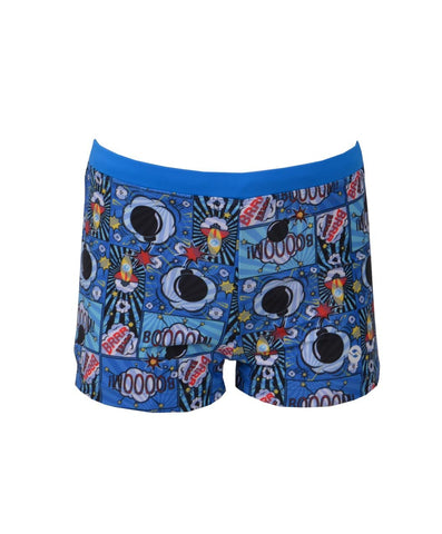 Bañador Boxer natación niño RAS  BOOM BOY T9087 azul - Puber Sports