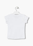 Camiseta niña Losan punto liso C06-1E01AA blanca
