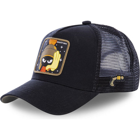 Gorra trucker Capslab Marvin el Marciano MAR1 Looney Tunes negra