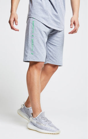 Bermuda Illusive Jersey Shorts 0383 gris verde flúor