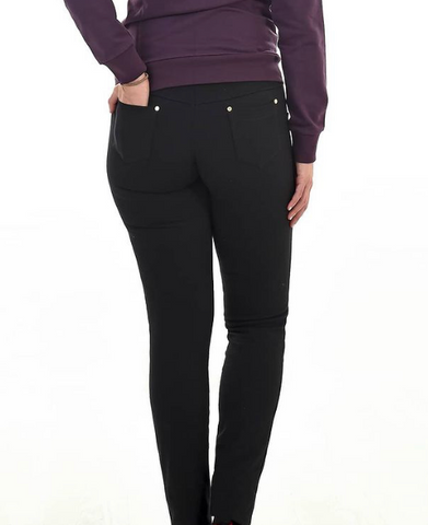 Pantalón mujer SLX 7802 F11 FELPA NEGRO - Puber Sports