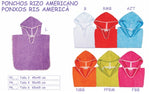 Toalla niño poncho Terrytowel Rizo americano 4 colores disponibles - Puber Sports