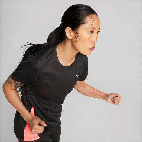 Camiseta mujer running PUMA RUN FAVORITE SS TEE 520181 51 negro