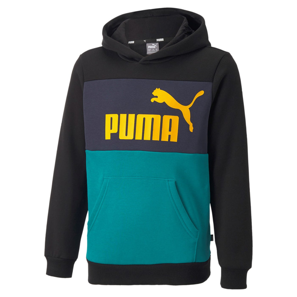 Sudadera niño Puma ESS Colorblock Hoodie FL B 849081 27 verde agua