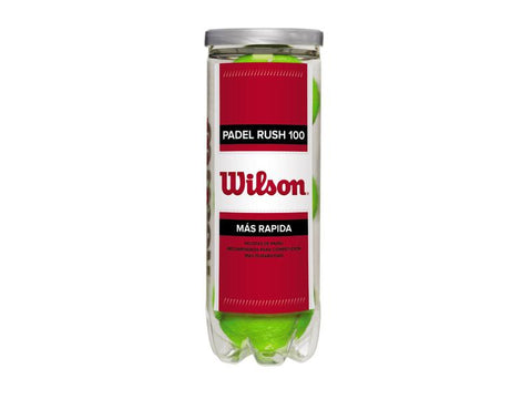 Bola WILSON PADEL RUSH 100 3BALL WRT136500 bote 3 - Puber Sports